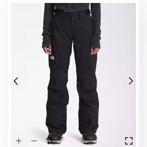 north face women’s black snow pants